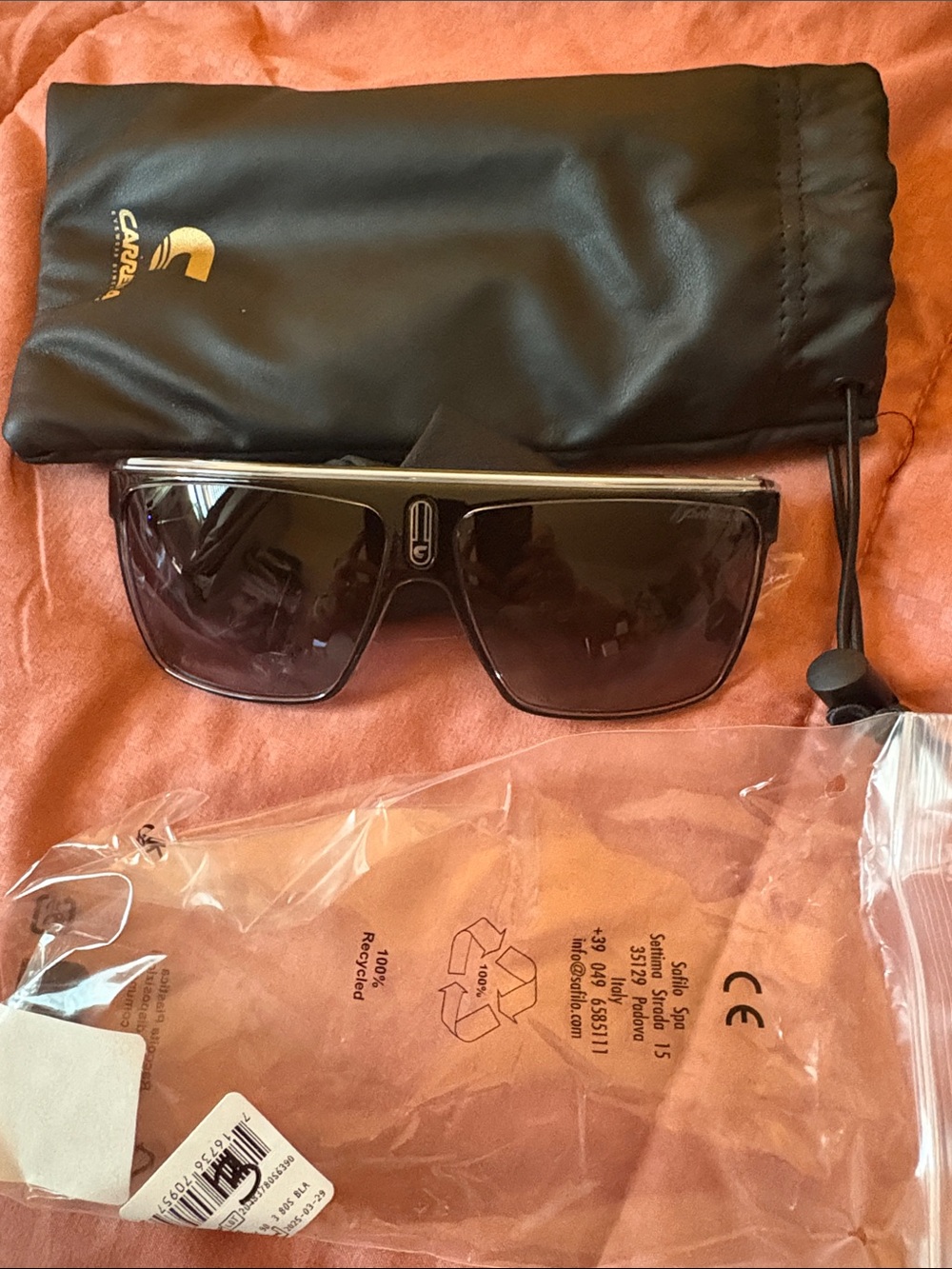 Carrera Unisex Black Shield Sunglasses